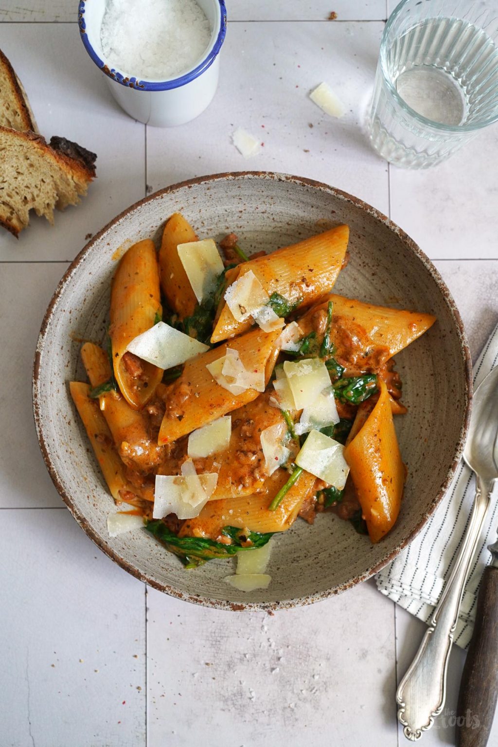 One-Pot Bombardoni mit Hackfleisch, Pesto & Spinat | BTTR One-Pot Bombardoni mit Hackfleisch, Pesto & Spinat | BTTR