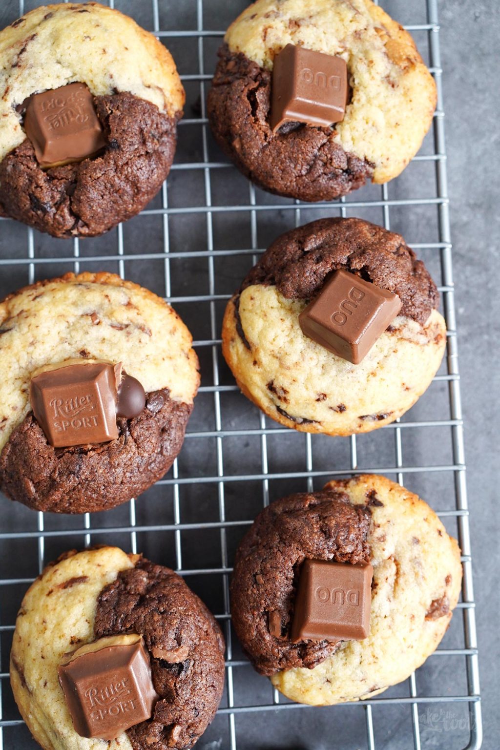 Einfache (Duo) Chocolate Chip Cookies | Bake to the roots