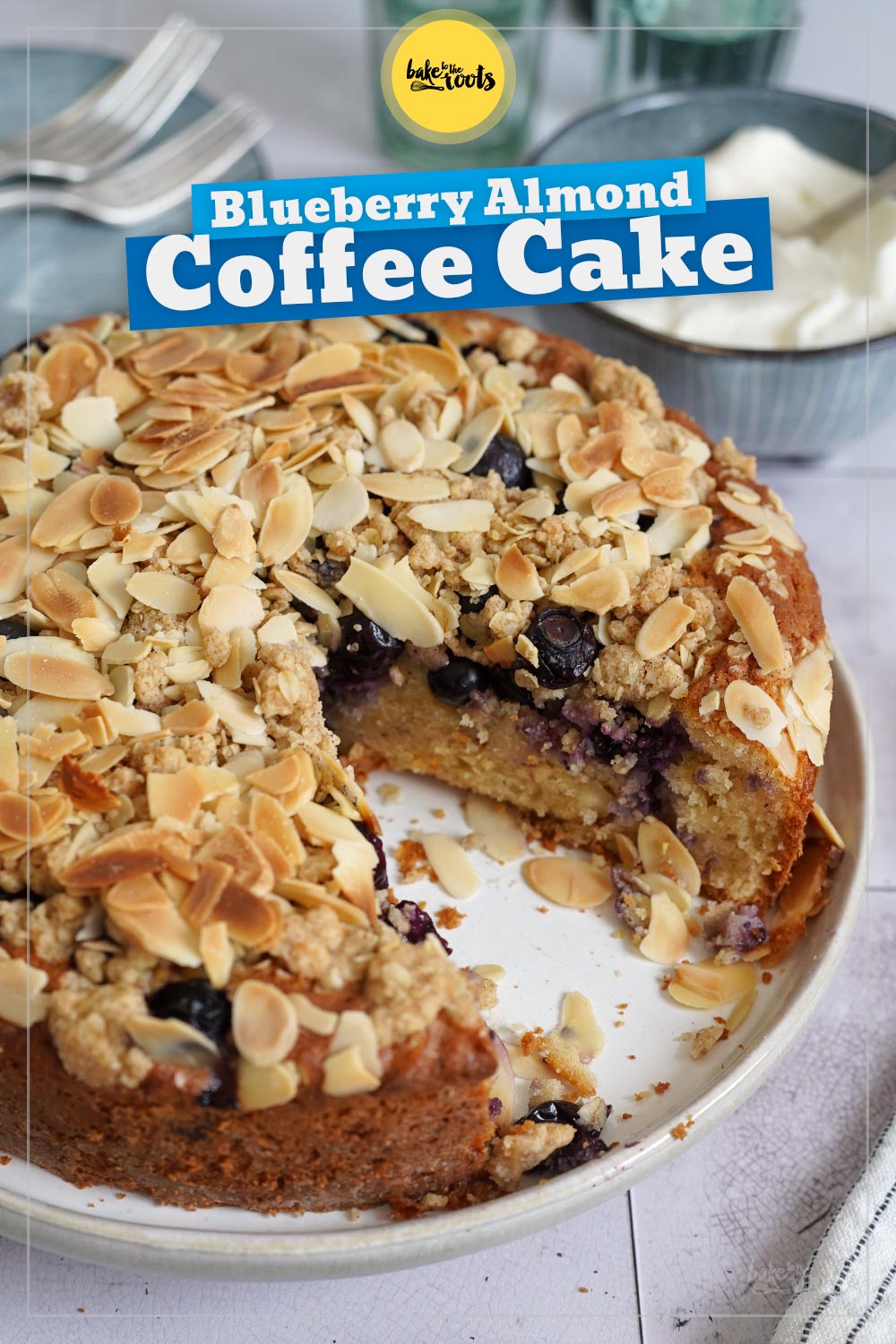 Blueberry Almond Coffee Cake | Bake to the roots