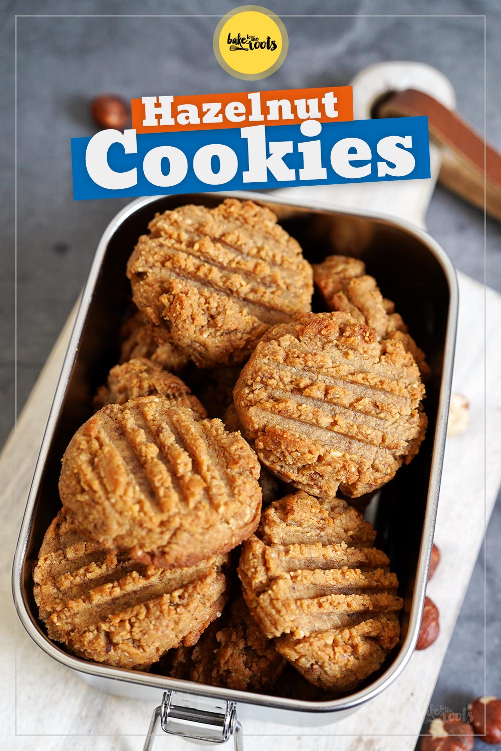 Easy Hazelnut Butter Cookies | Bake to the roots