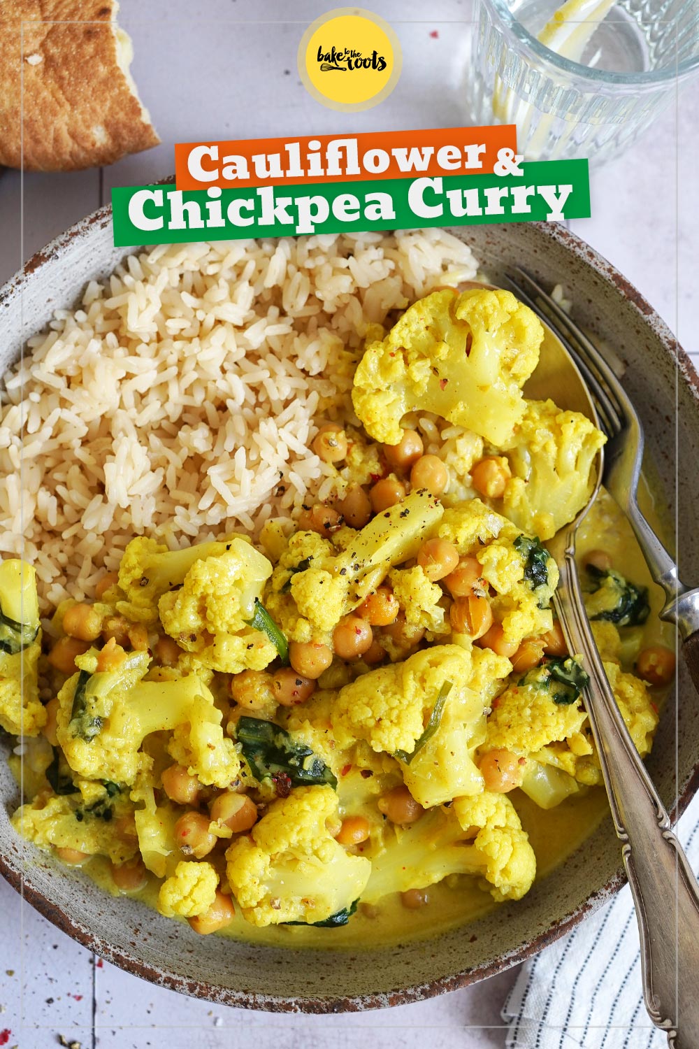 Cauliflower & Chickpea Curry (vegan) | Bake to the roots