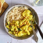 Blumenkohl & Kichererbsen Curry (vegan) | Bake to the roots