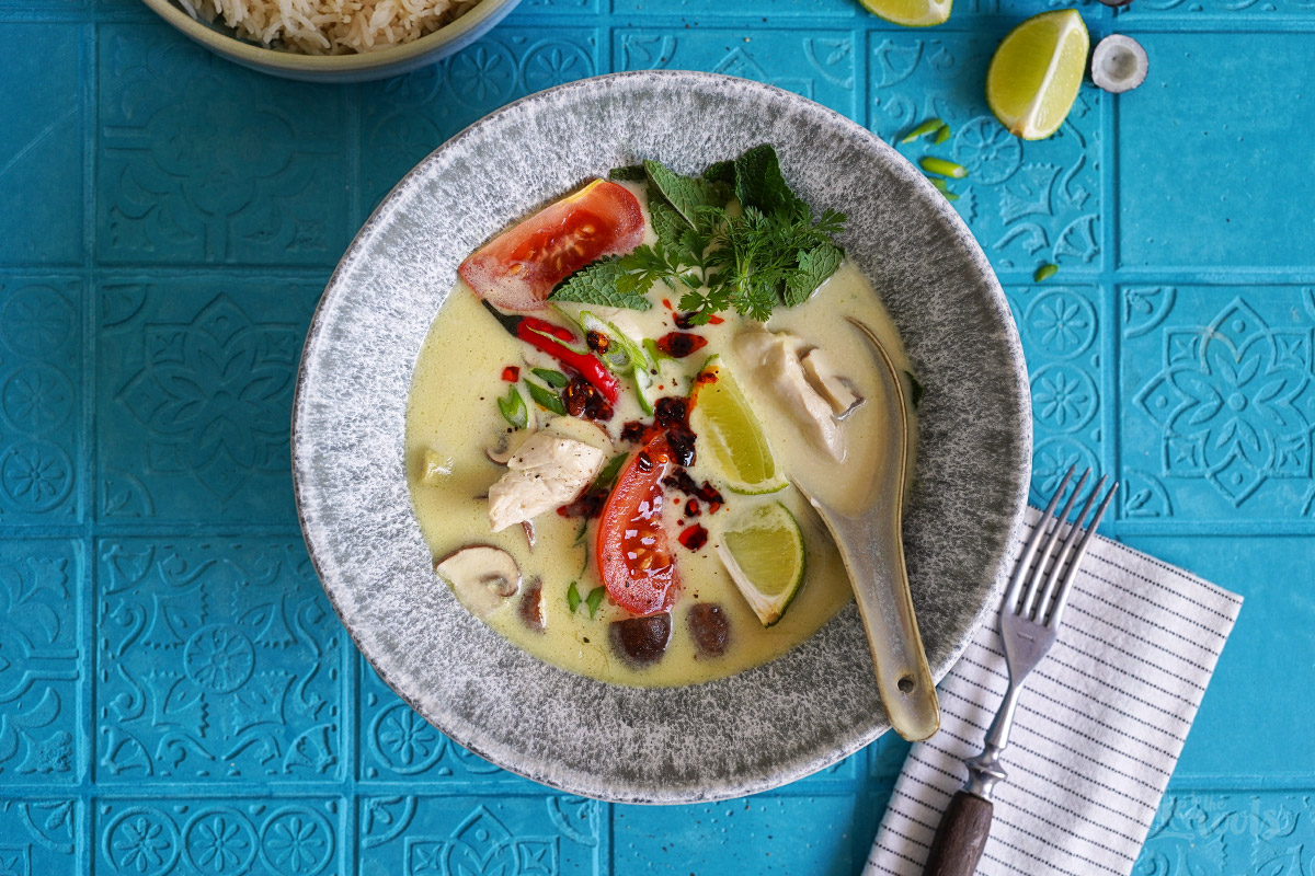 Easy Tom Kha Gai Soup | Bake to the roots