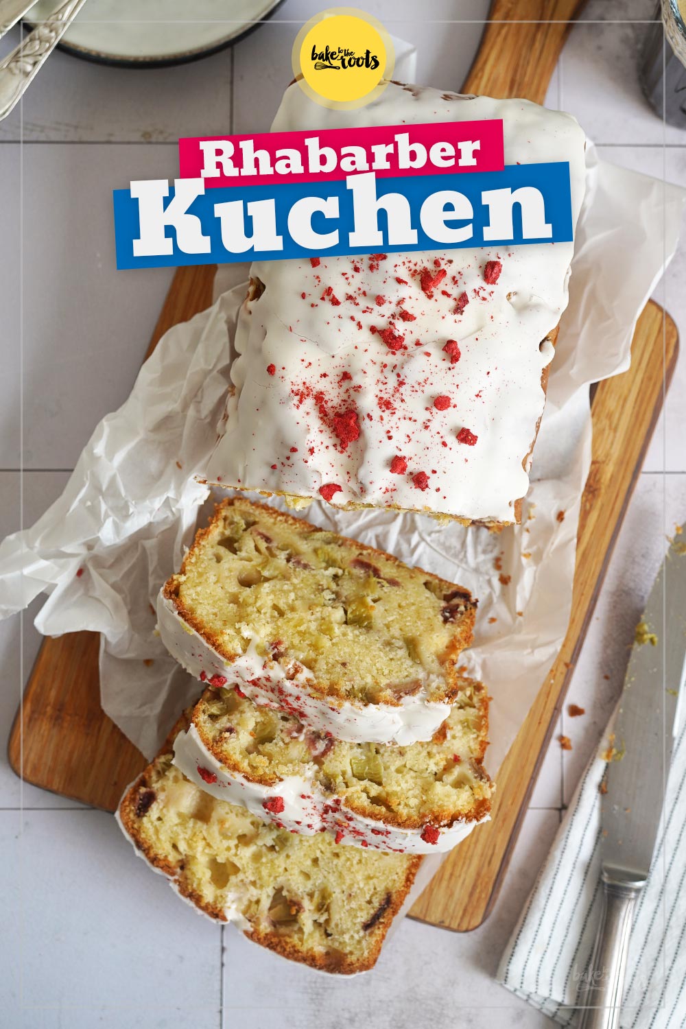 Rhabarber & Erdbeeren Kastenkuchen | Bake to the roots