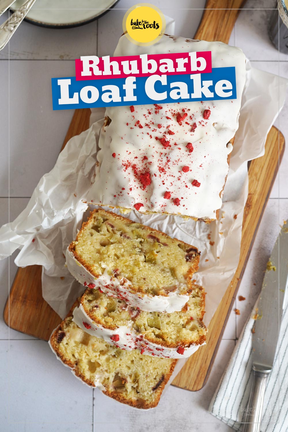 Rhubarb Strawberry Loaf Cake | Bake to the roots
