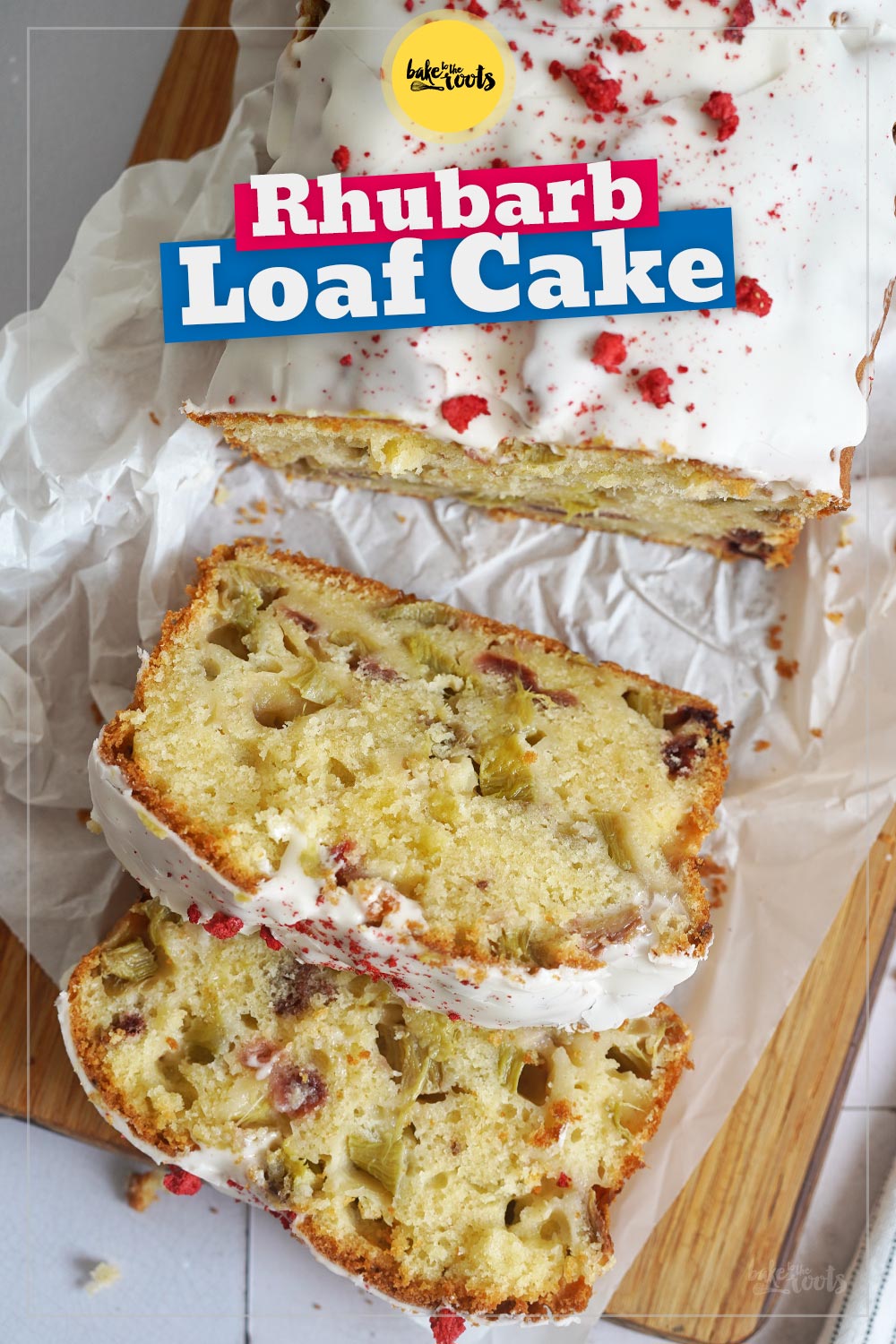 Rhubarb Strawberry Loaf Cake | Bake to the roots