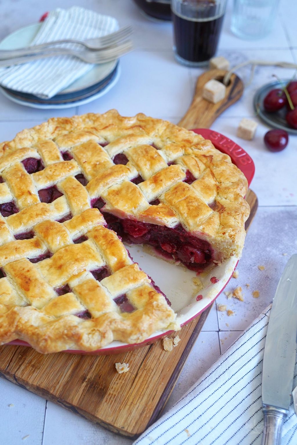 Easy Homemade Cherry Pie | Bake to the roots