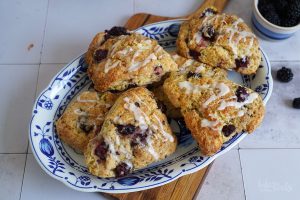 Quick & Easy Blackberry Scones | Bake to the roots