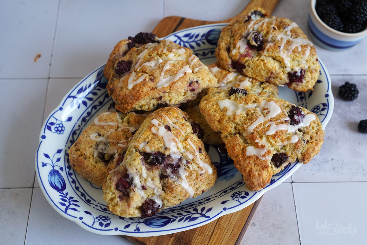 Quick & Easy Blackberry Scones | Bake to the roots