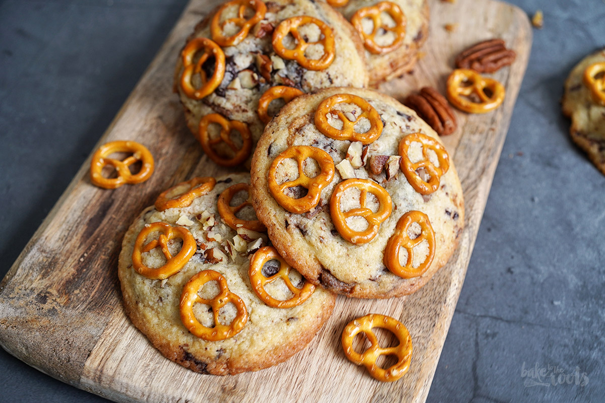 Pretzel Pecan Chocolate Chip Cookies | Bake to the roots