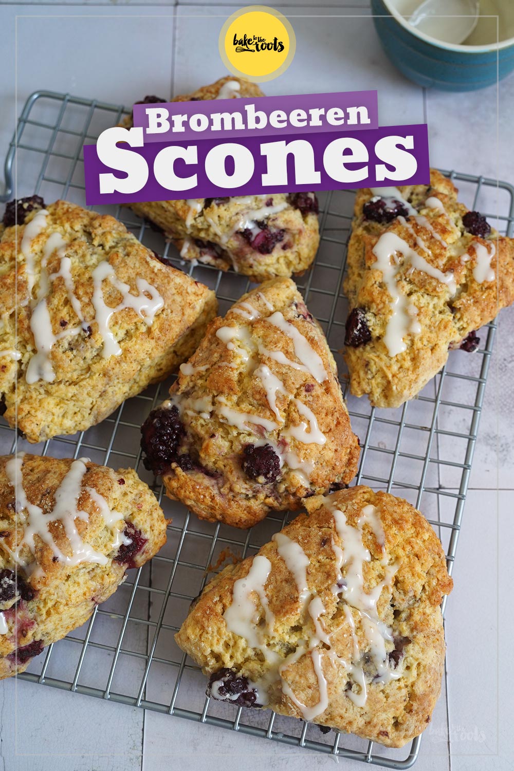 Einfache Brombeeren Scones | Bake to the roots