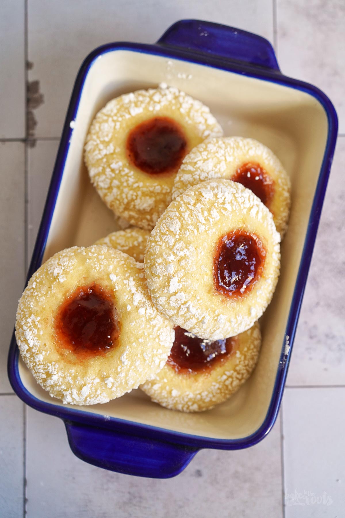 Strawberry Lemon Crinkle Cookies | Bake to the roots