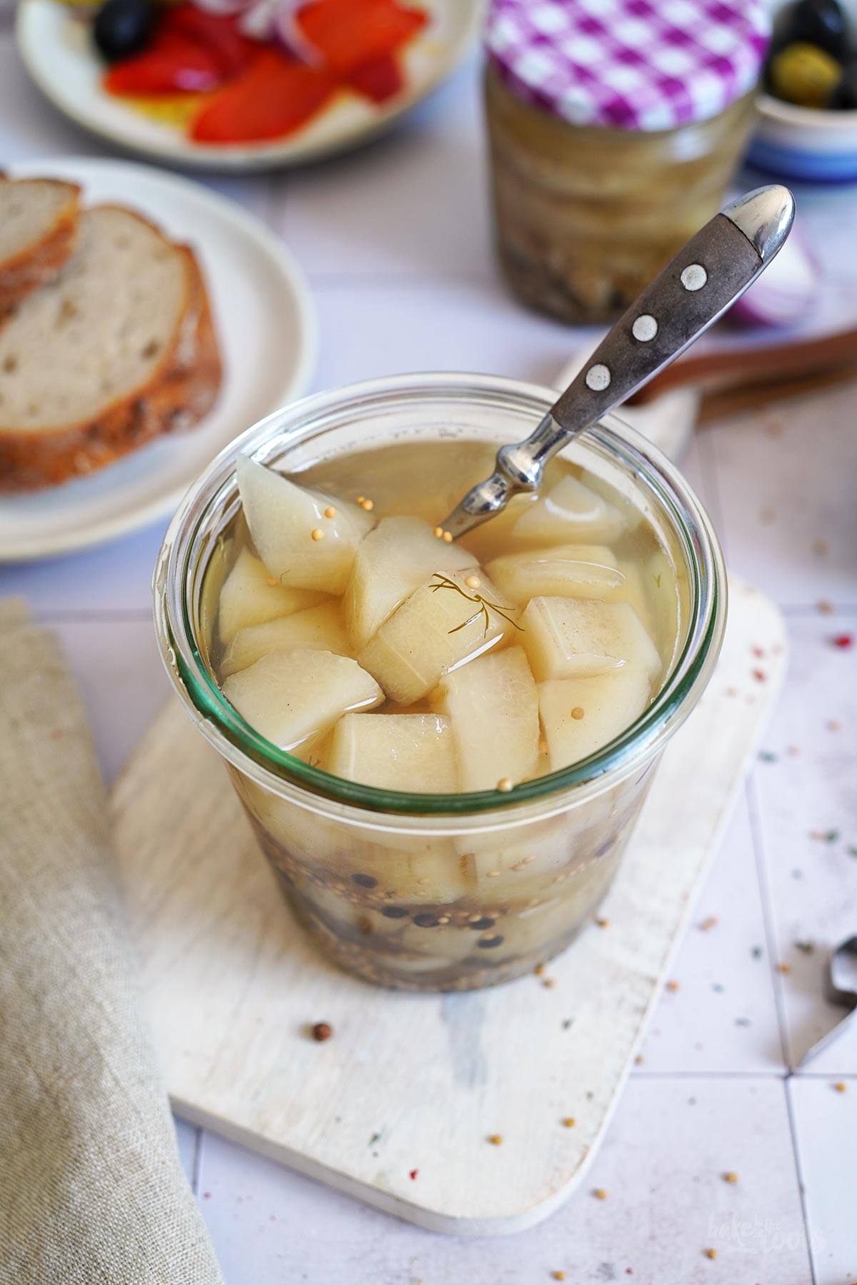 Eingelegte Senfgurken | Bake to the roots