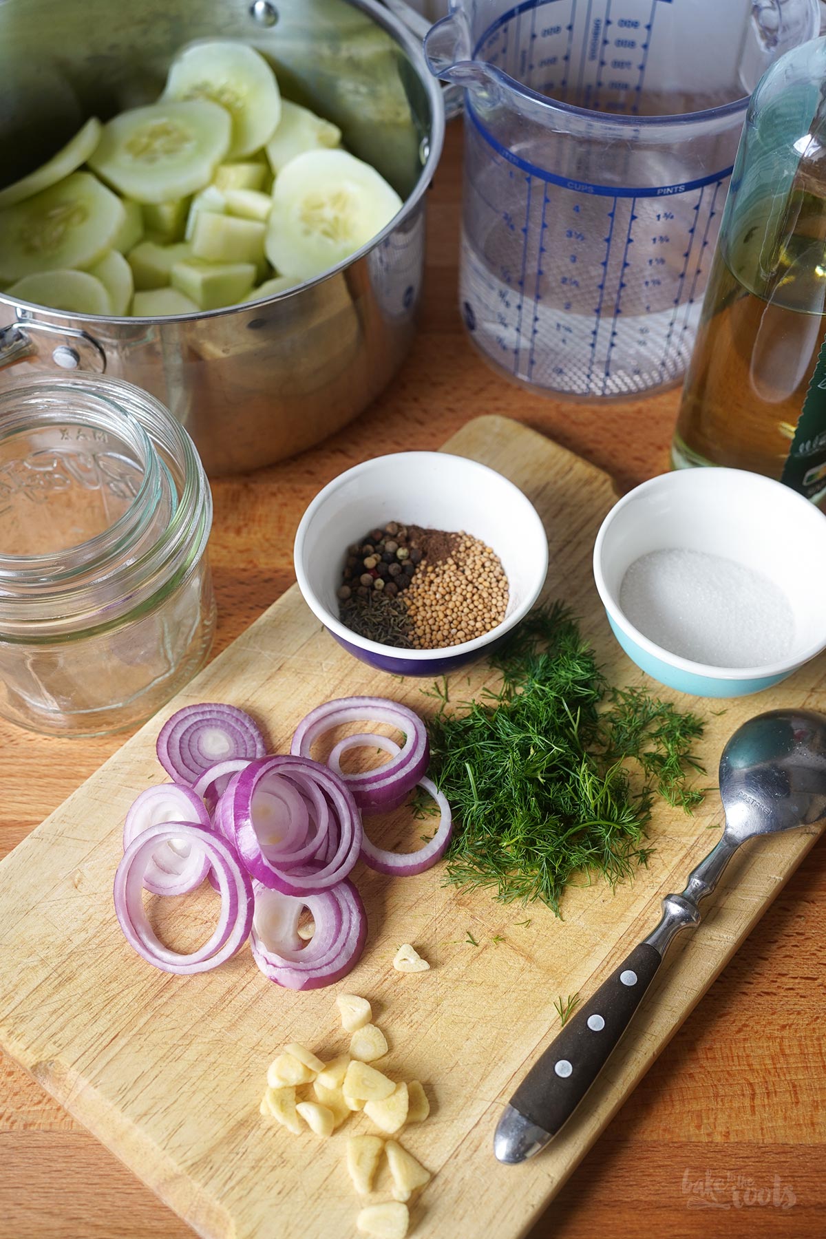 Eingelegte Senfgurken | Bake to the roots