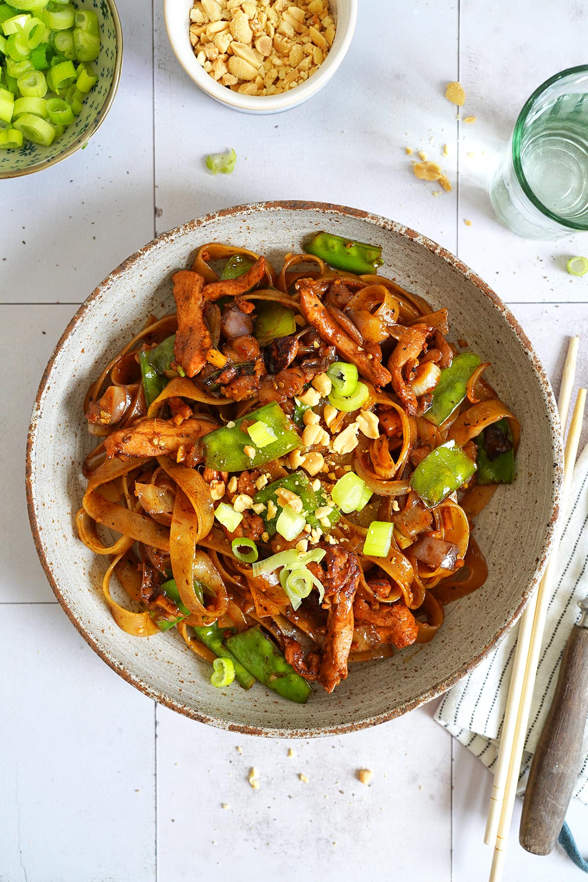 Stir-Fry Hoisin Chicken Noodles | Bake to the roots