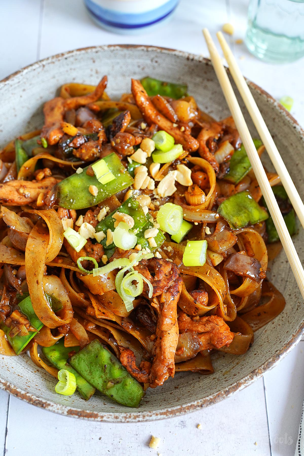 Stir-Fry Hoisin Chicken Noodles | Bake to the roots