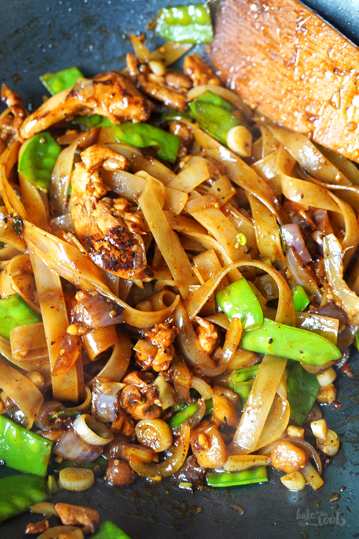 Stir-Fry Hoisin Chicken Noodles | Bake to the roots
