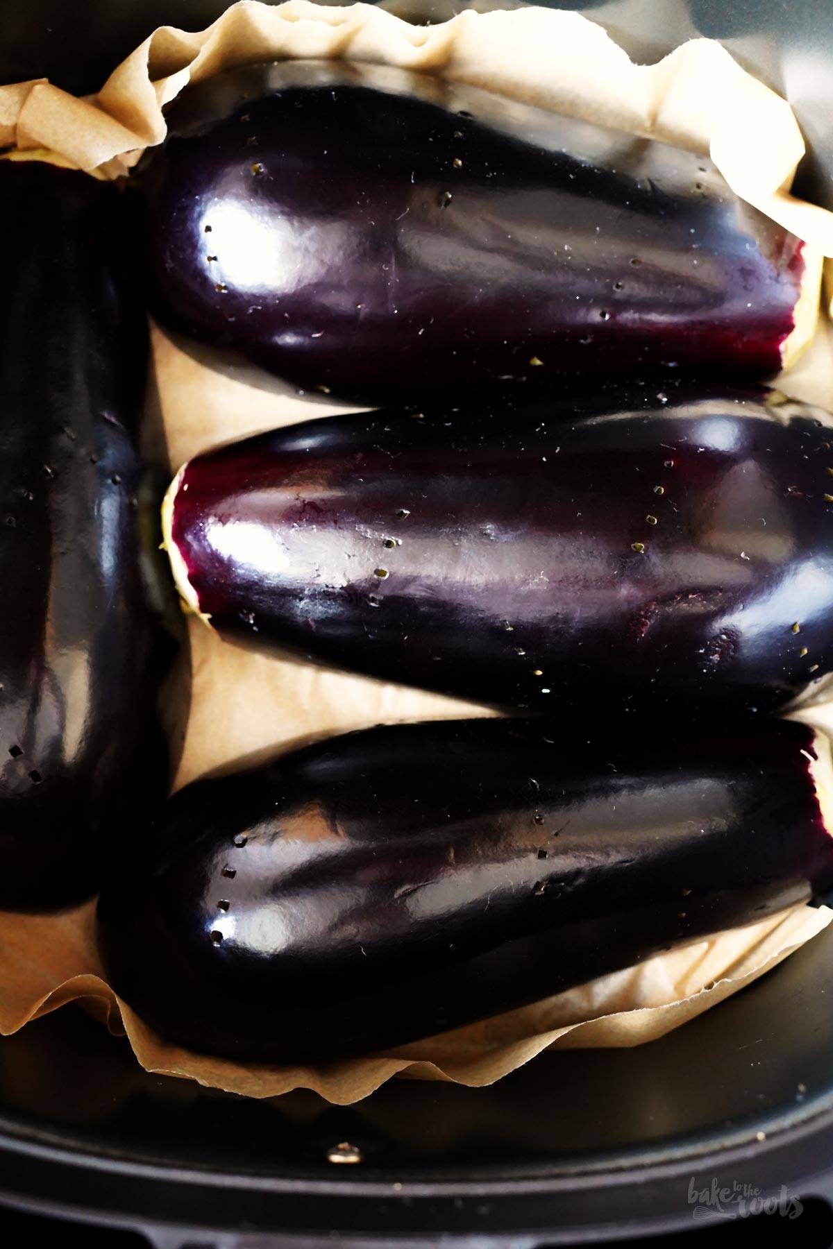 Easy Air Fryer Baba Ganoush | Bake to the roots