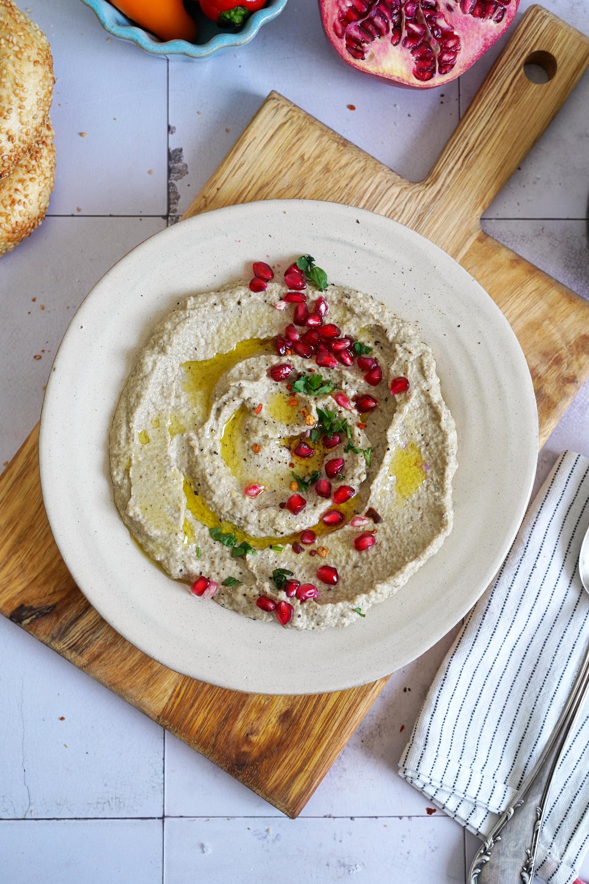 Easy Air Fryer Baba Ganoush | Bake to the roots