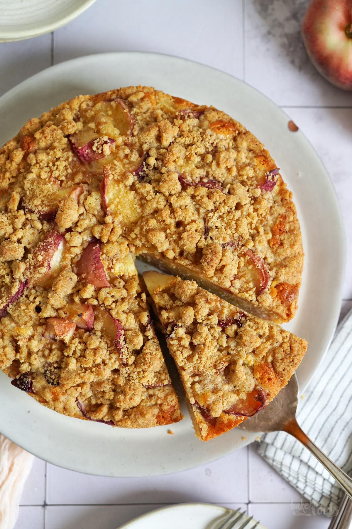 Peach Cobbler Cake | Bake to the roots