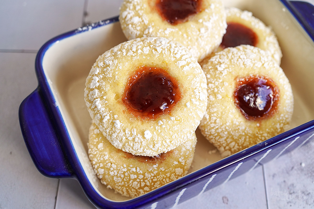 Strawberry Lemon Crinkle Cookies | Bake to the roots