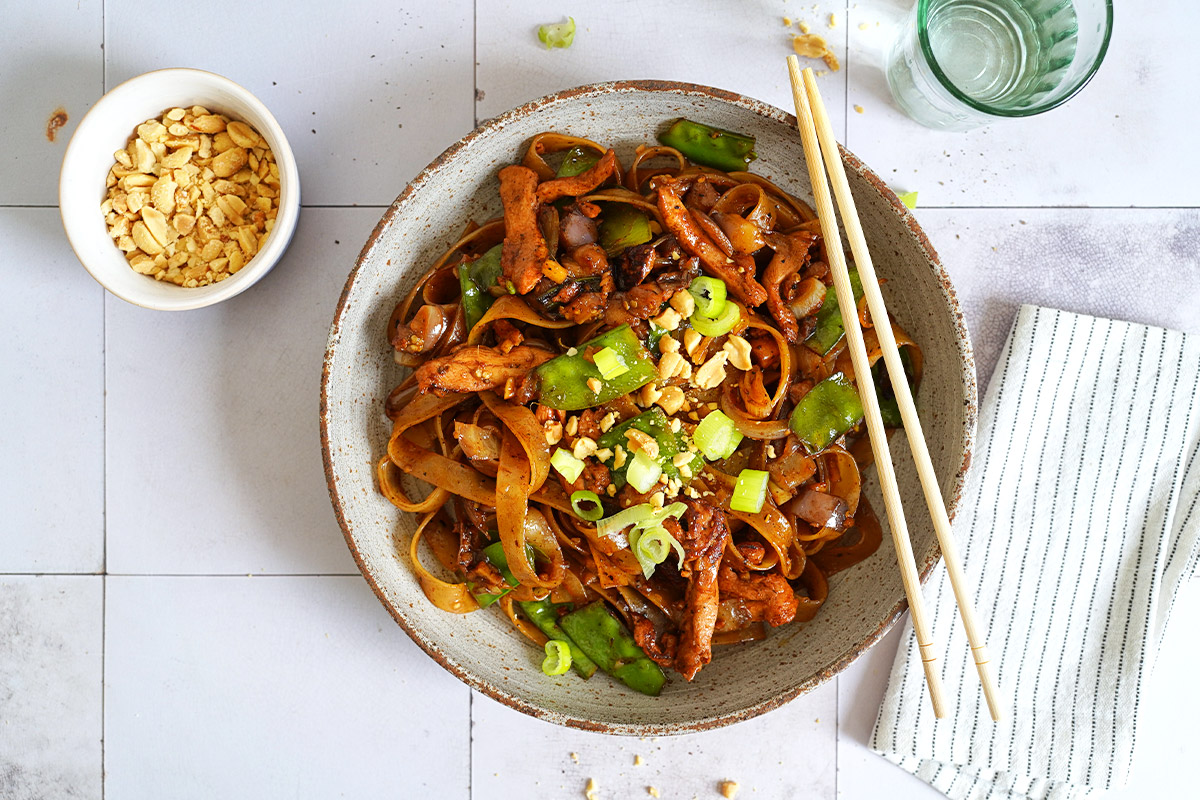 Stir-Fry Hoisin Chicken Noodles | Bake to the roots