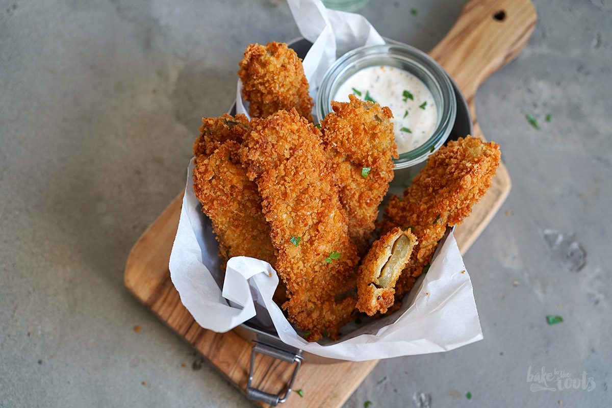 Deep-Fried Pickles mit Ranch Dip | Bake to the roots