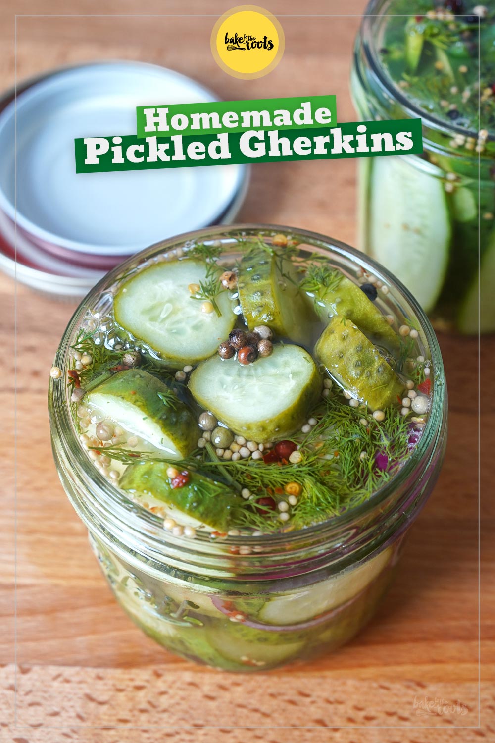 Homemade Pickled Gherkins | Bake to the roots