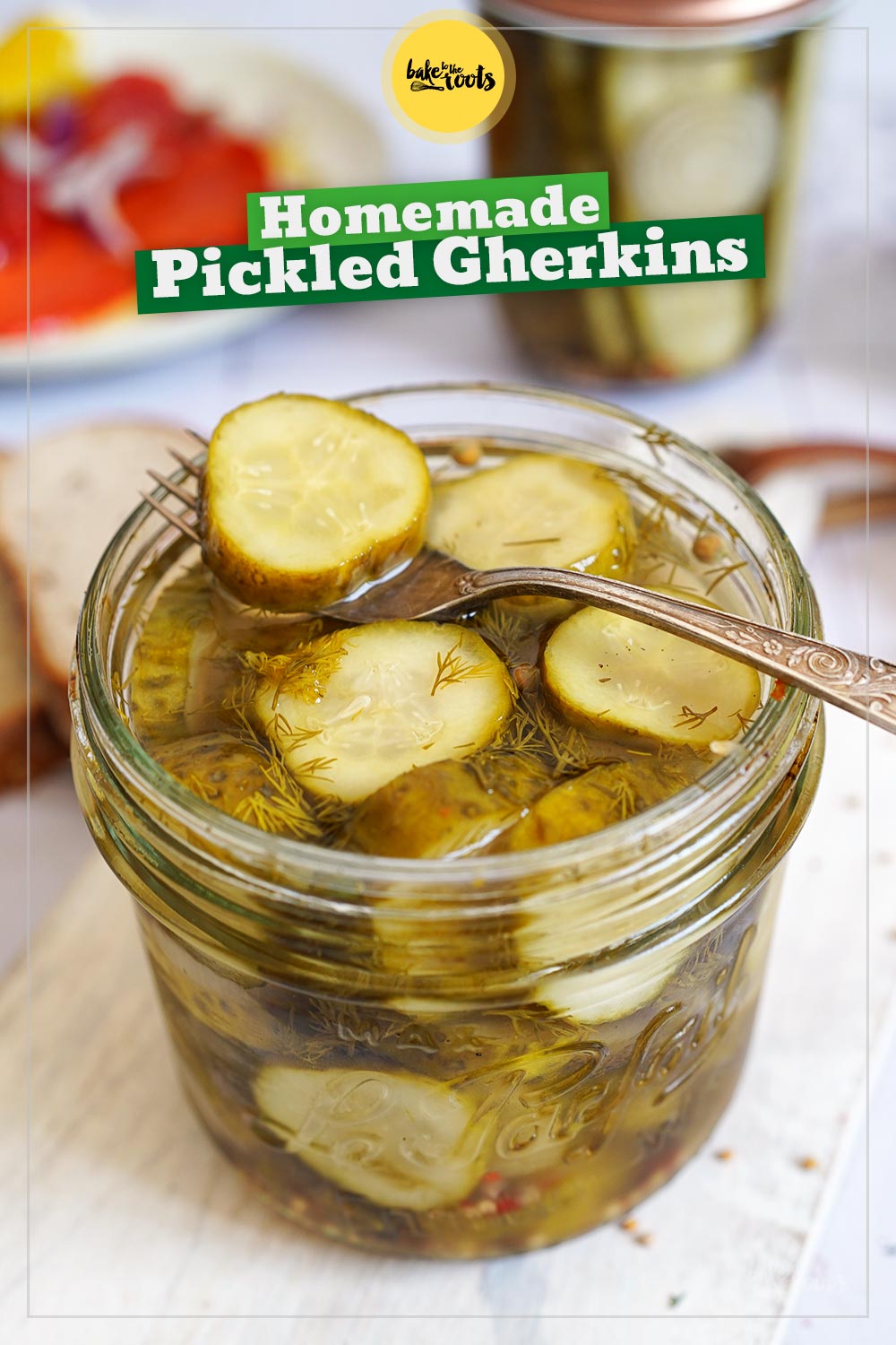 Homemade Pickled Gherkins | Bake to the roots