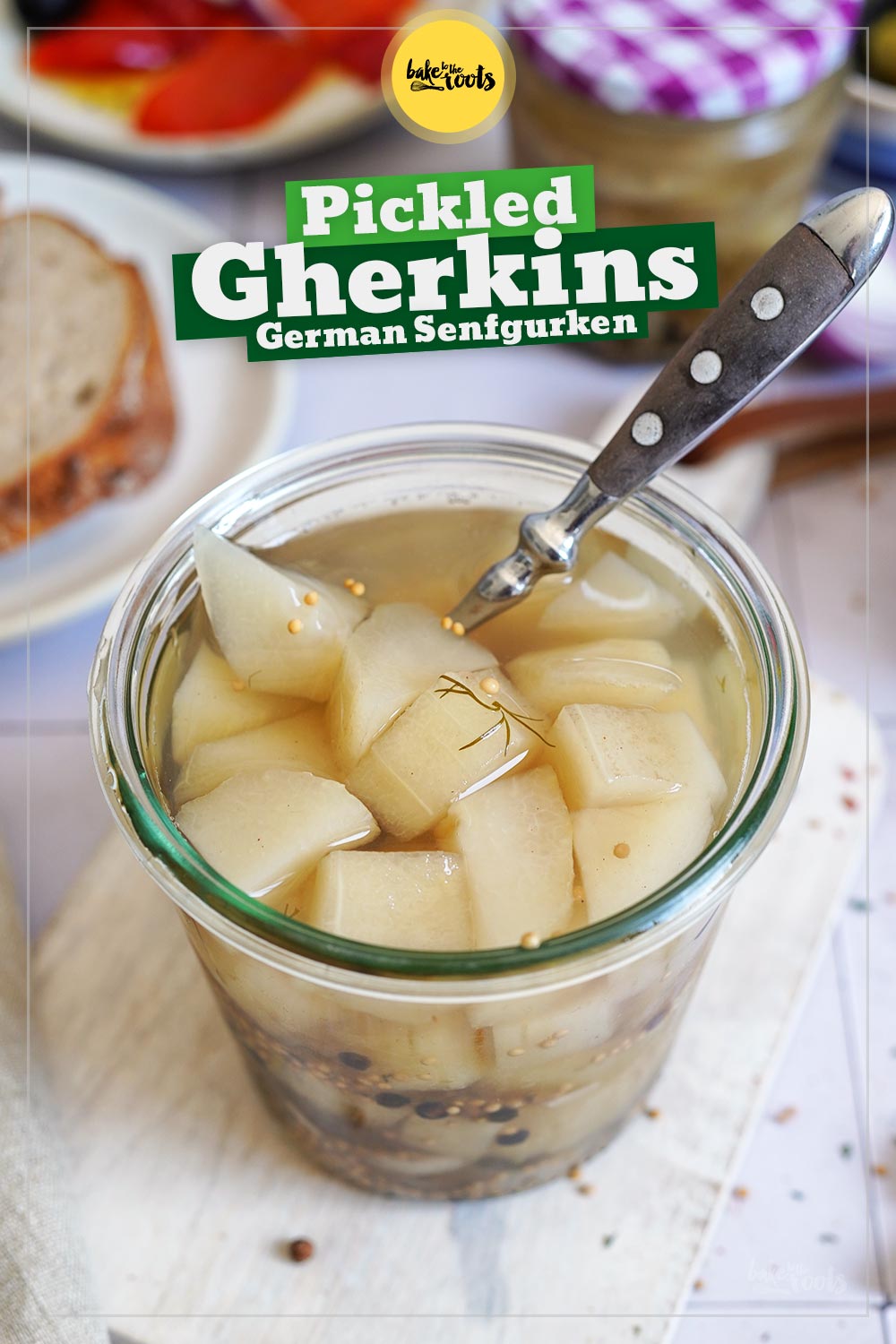 Pickled Gherkins with Mustard Seeds | Bake to the roots