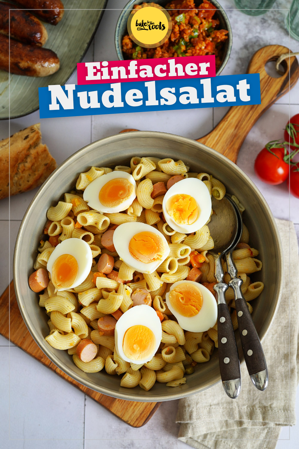Omas Nudelsalat (mit Mayo) | Bake to the roots