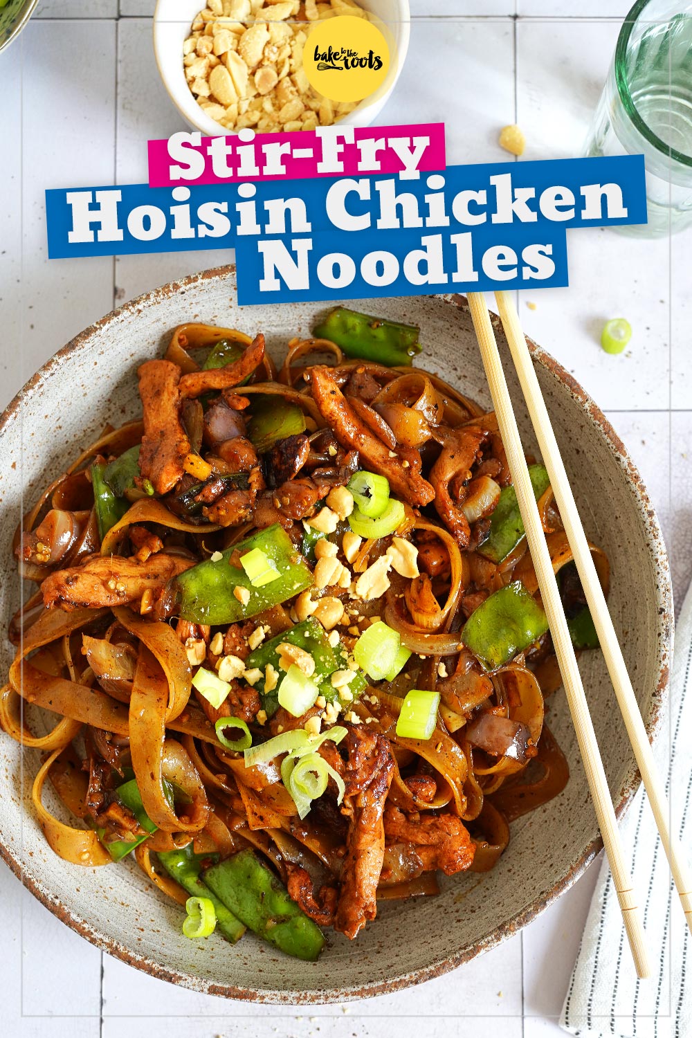 Stir-Fry Hoisin Chicken Noodles | Bake to the roots
