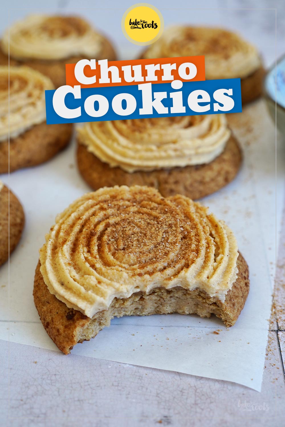 Churro Cookies (Crumbl Style) | Bake to the roots