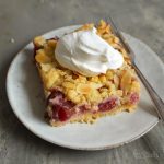Cherry Marzipan Streusel Shortbread Bars | Bake to the roots