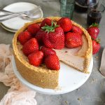 Baked Strawberry Cheesecake | Bake to the roots
