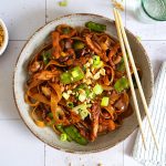 Stir-Fry Hoisin Chicken Noodles | Bake to the roots