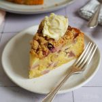 Peach Cobbler Cake | Bake to the roots