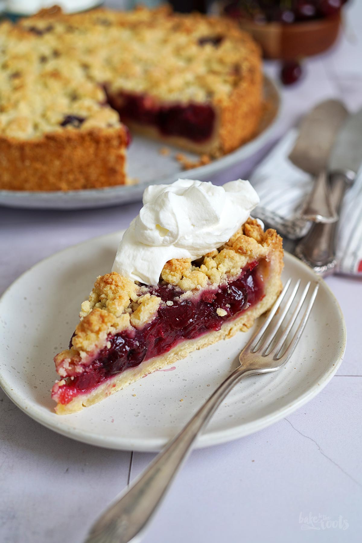 Kirsch Streuselkuchen | Bake to the roots