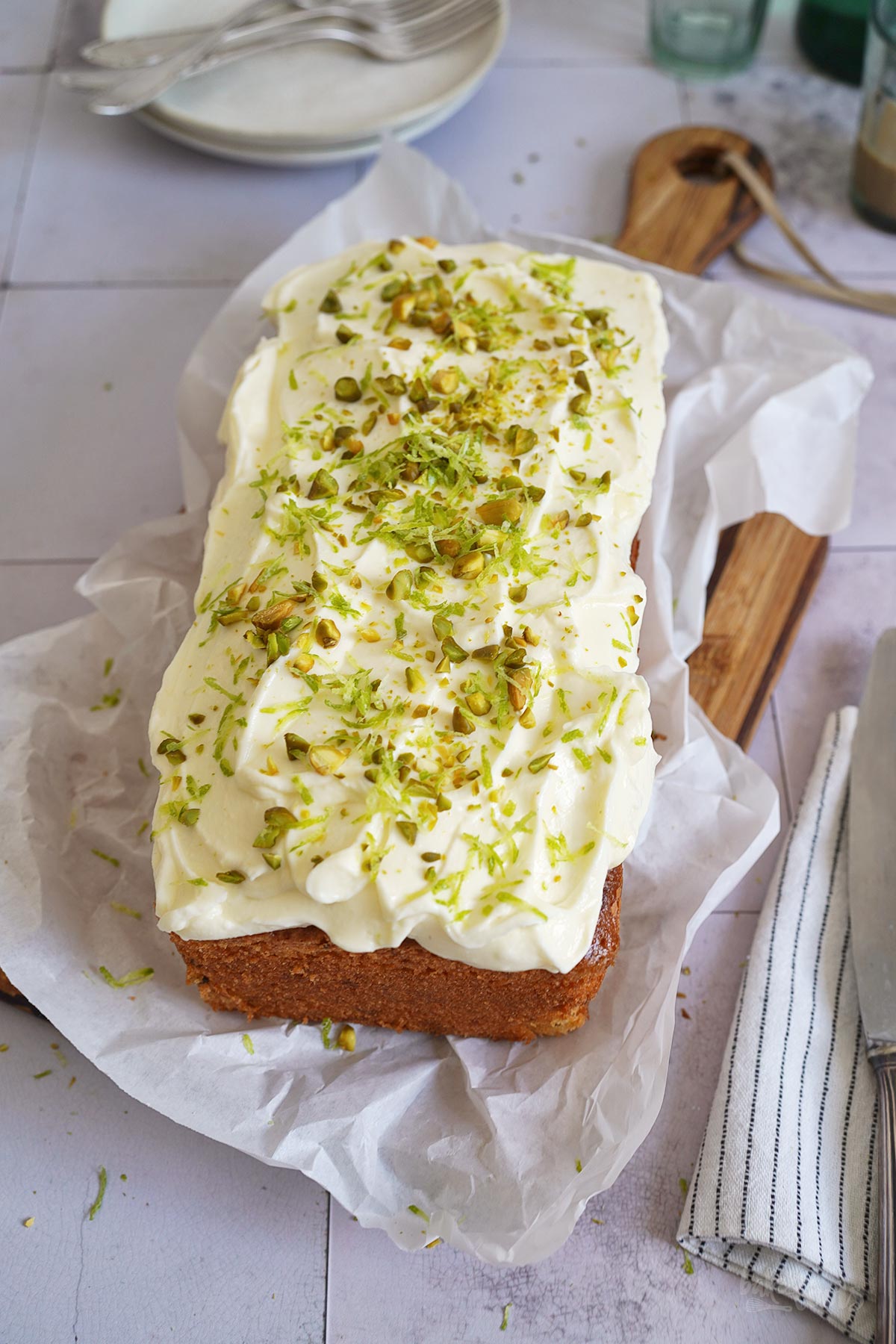 Zucchini & Limetten Kastenkuchen | Bake to the roots