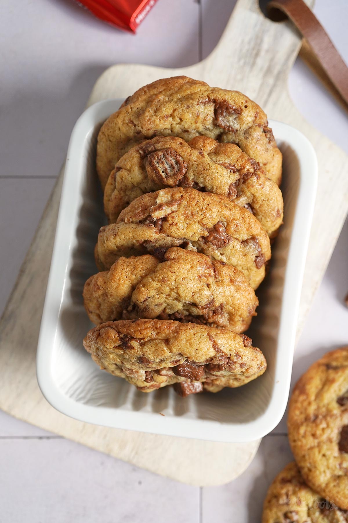 Kitkat Chocolate Chip Cookies | Bake to the roots
