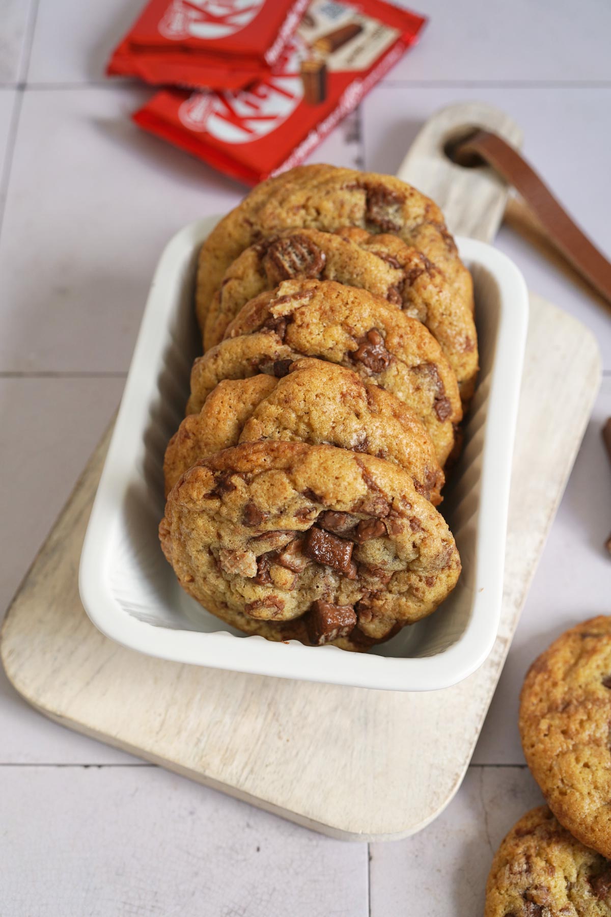Kitkat Chocolate Chip Cookies | Bake to the roots