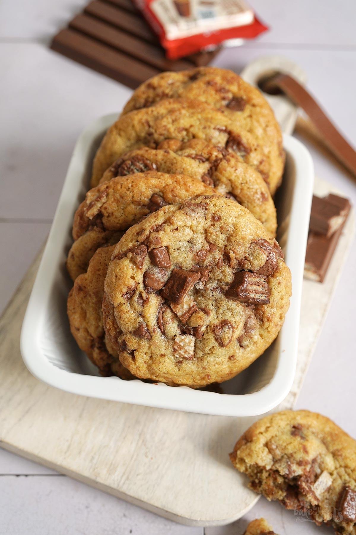 Kitkat Chocolate Chip Cookies | Bake to the roots