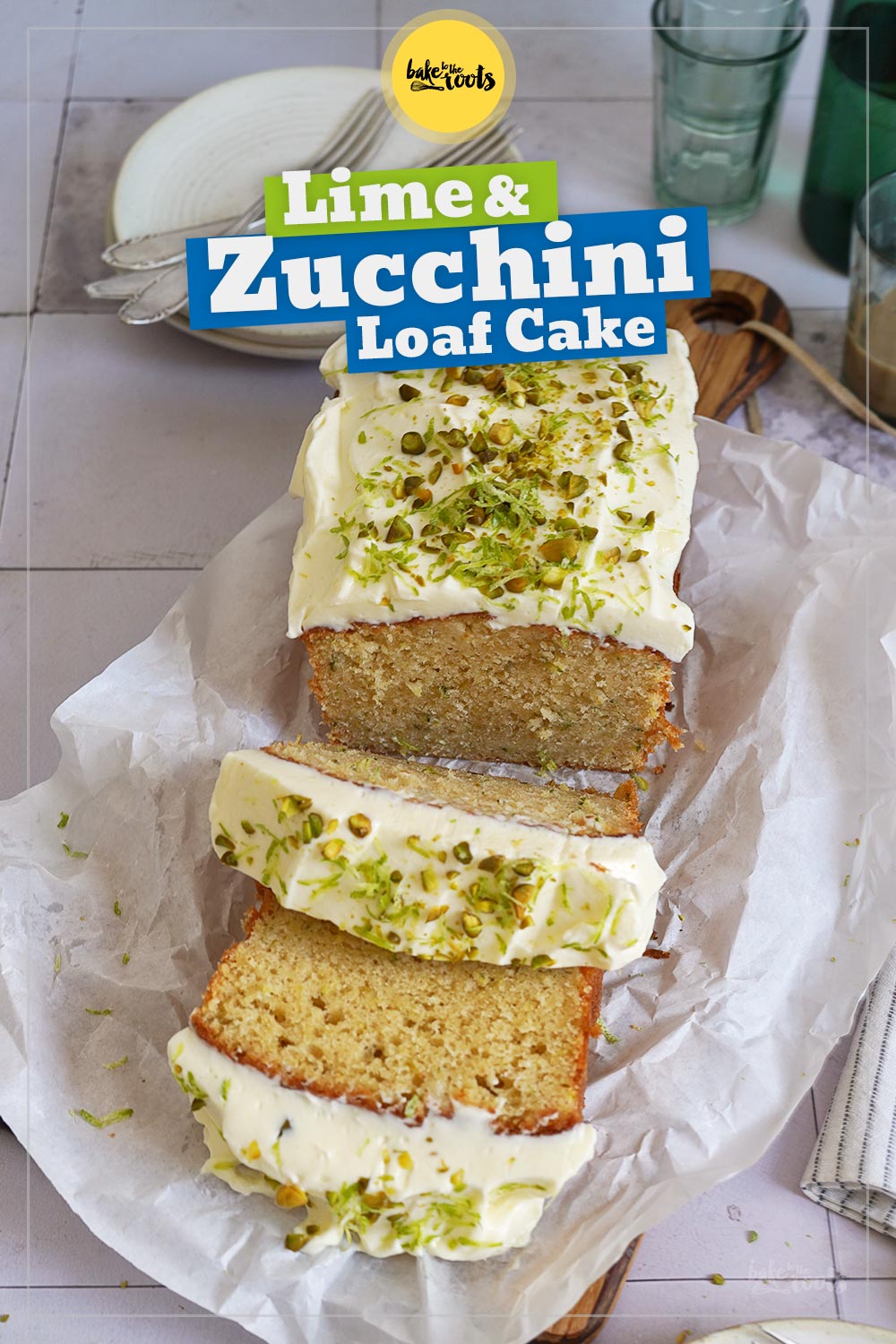Zucchini Lime Cake with Cream Cheese Frosting | Bake to the roots