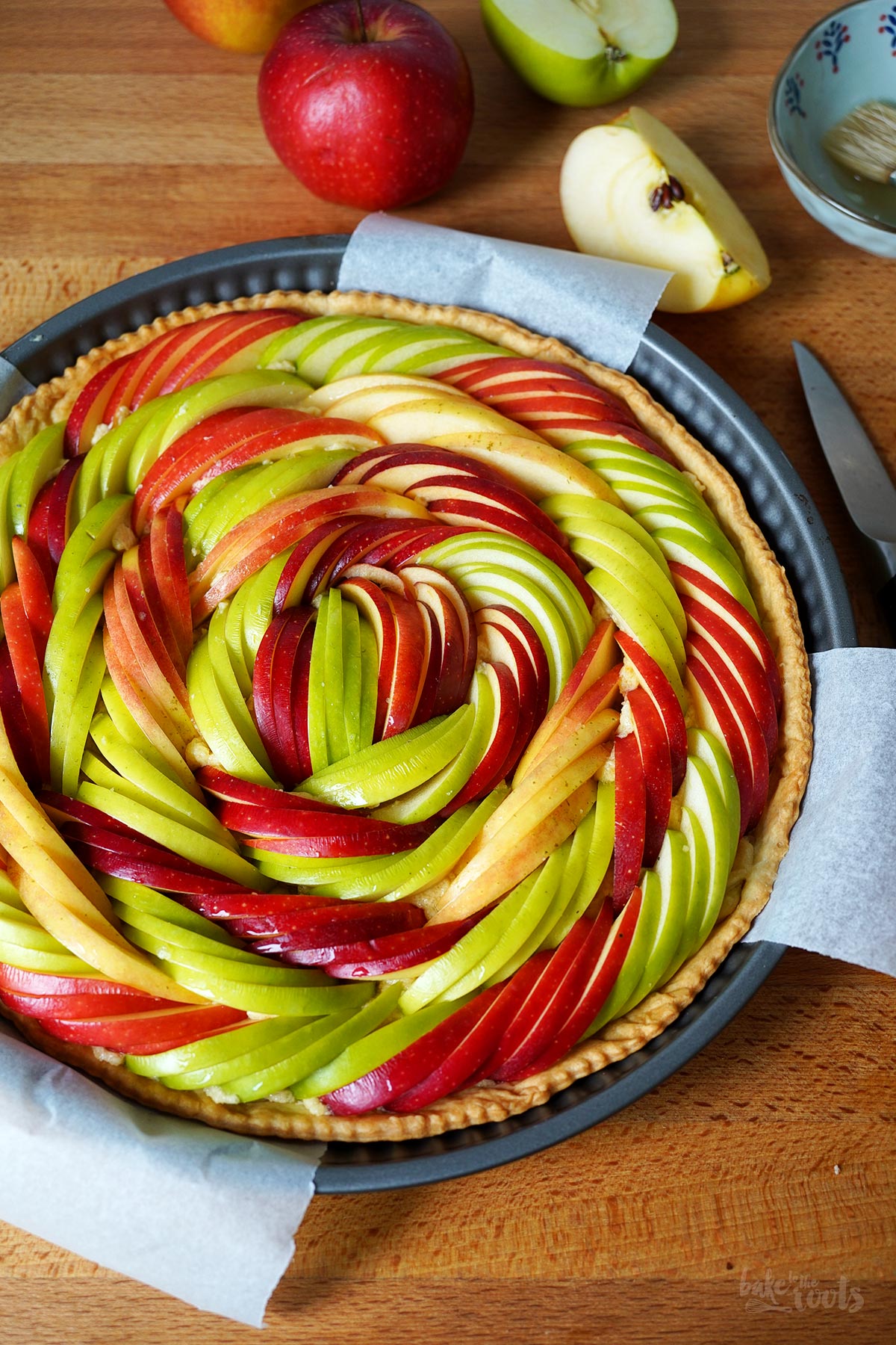 Apfel Frangipane Tarte | Bake to the roots