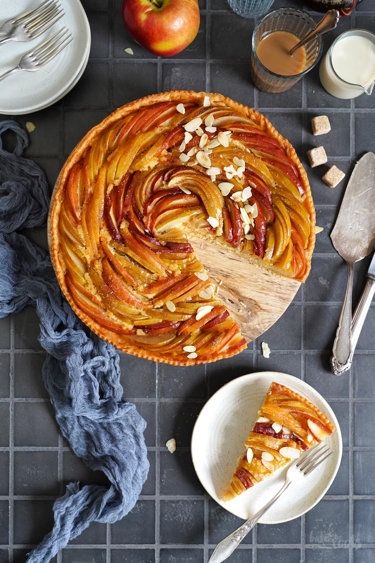 Apfel Frangipane Tarte | Bake to the roots