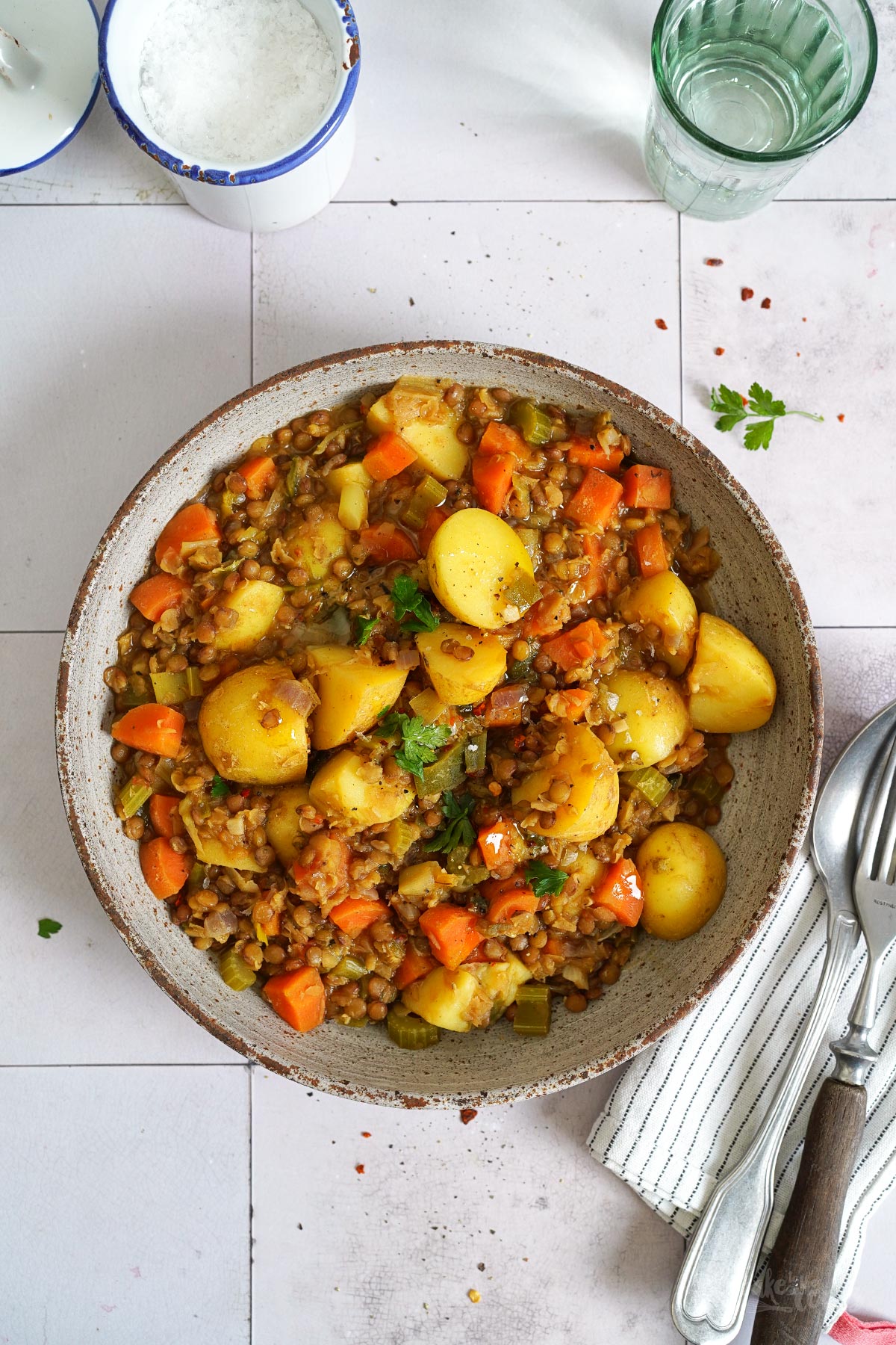 Eintopf mit Linsen & Kartoffeln (vegan) | Bake to the roots