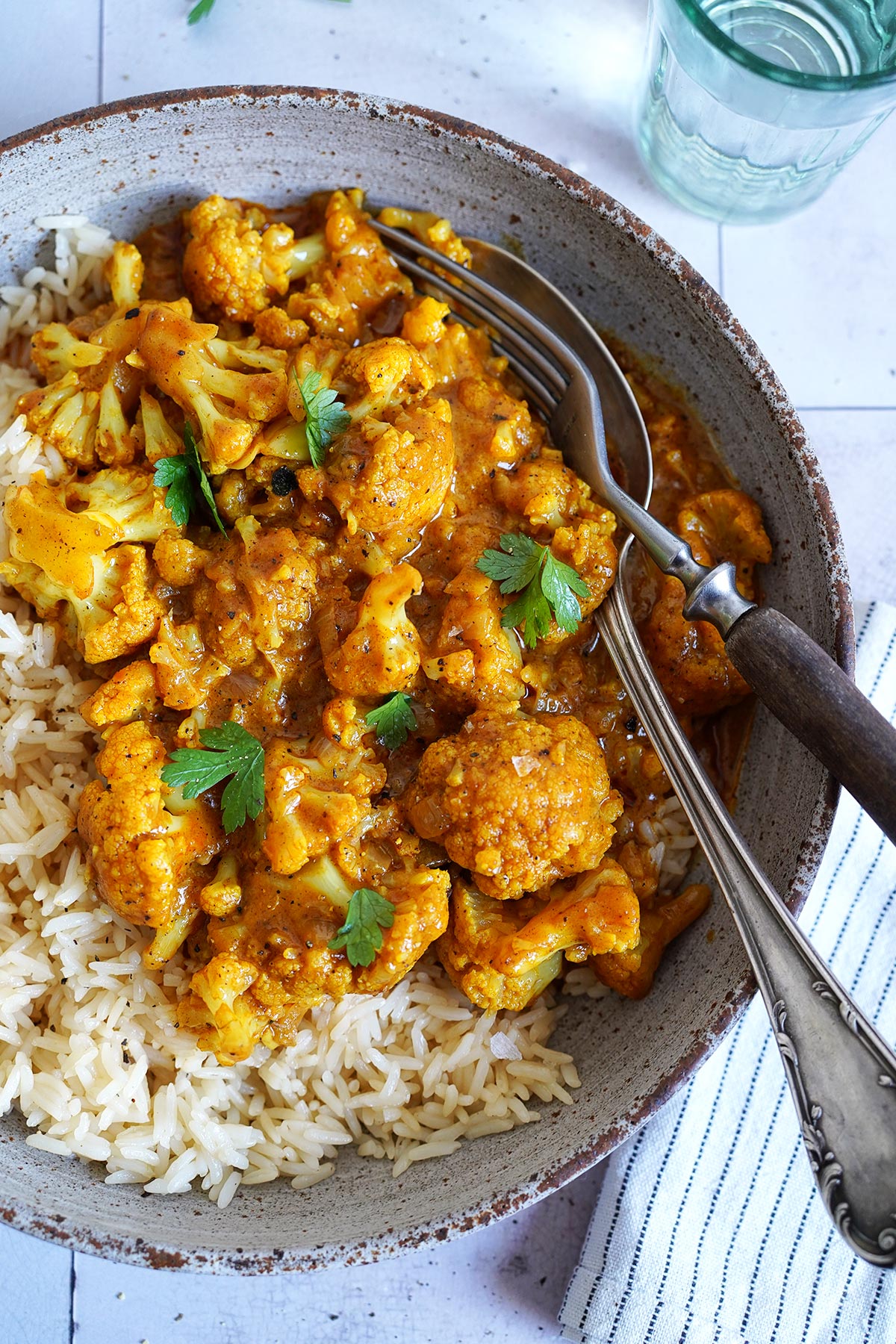Butter Cauliflower with Rice | Bake to the roots