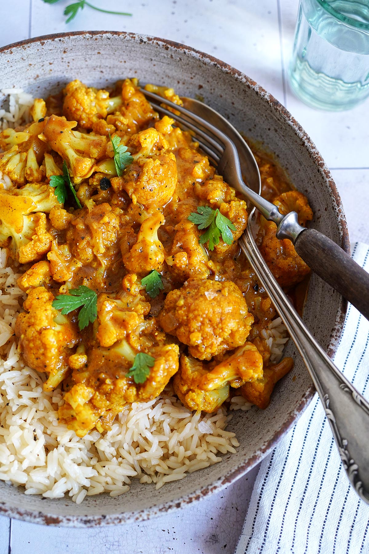 Butter Cauliflower with Rice | Bake to the roots