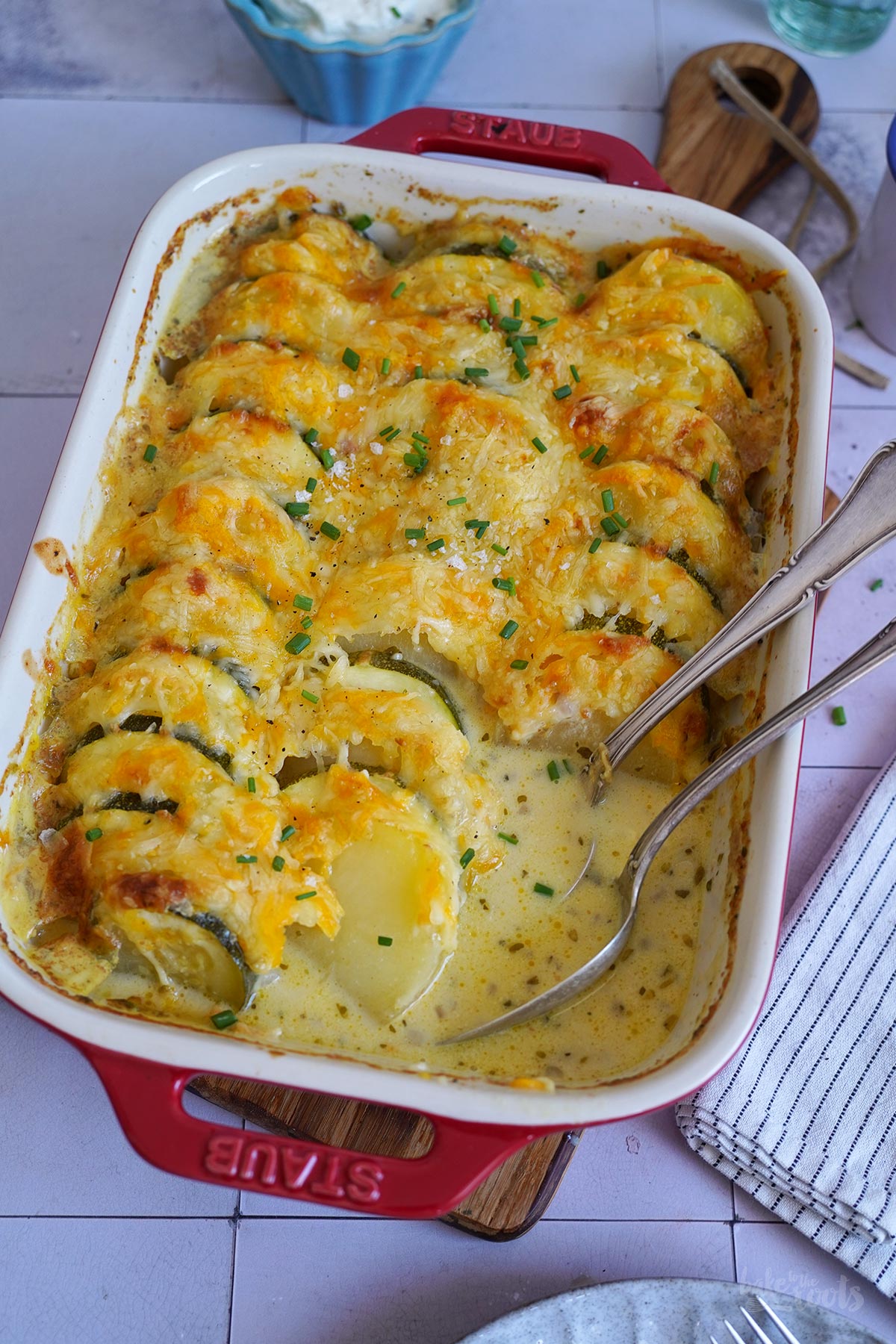 Einfacher Zucchini & Kartoffel Auflauf | Bake to the roots