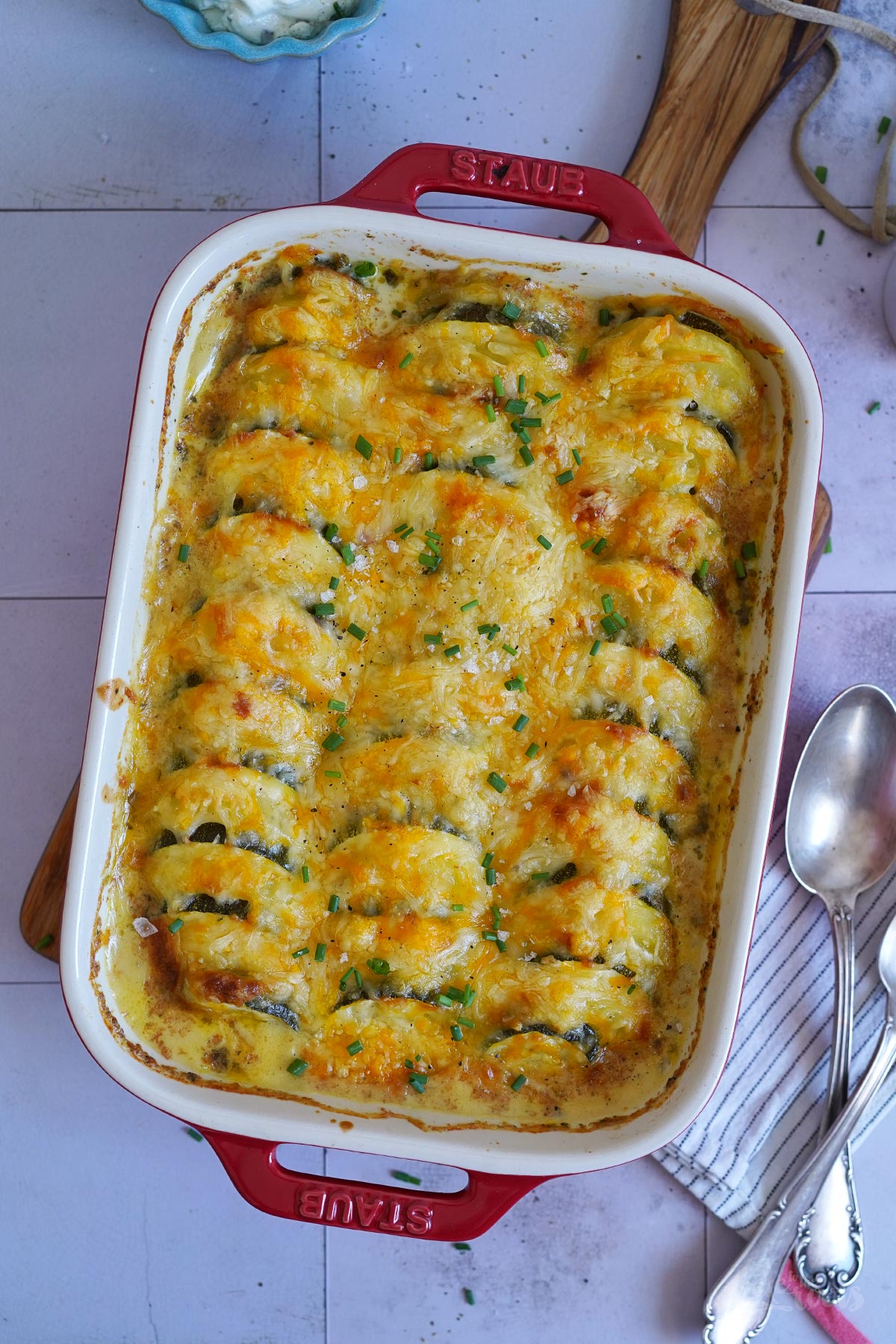 Einfacher Zucchini & Kartoffel Auflauf | Bake to the roots